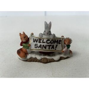 Fitz & Floyd Holiday Hamlet 1993‎ "Welcome Santa Banner"